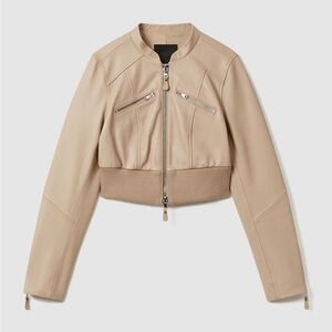 PAIGE Beige Women's Leather Jacket